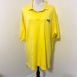 Universal Studios Florida Logo Men’s Polo Shirt Yellow Size XXL Made USA